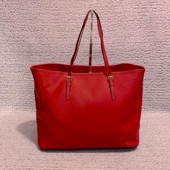 Michael Kors MK Jet Set Saffiano Tote Shoulder Bag Purse and Wallet Set - Picture 5 of 13